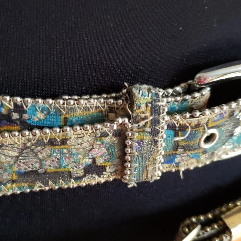 Vintage glitter belts